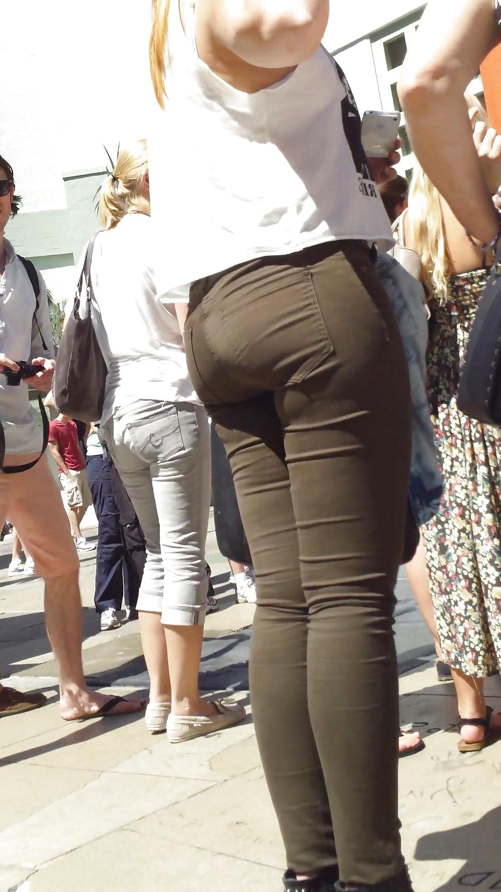 25P Spanish teen bubble butt & ass in pants