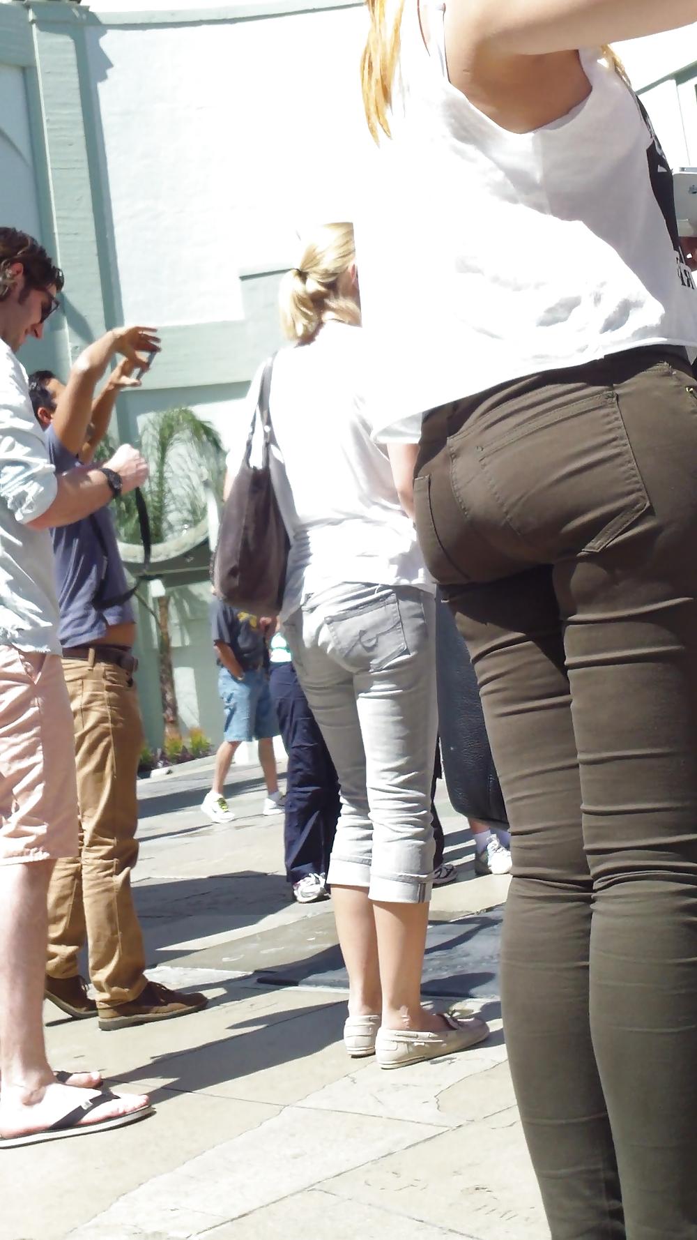 25P Spanish teen bubble butt & ass in pants