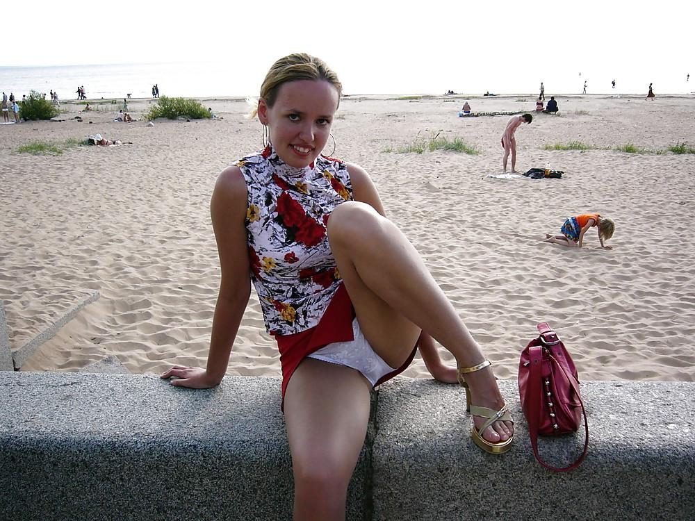 20P Upskirt White Panties 6 