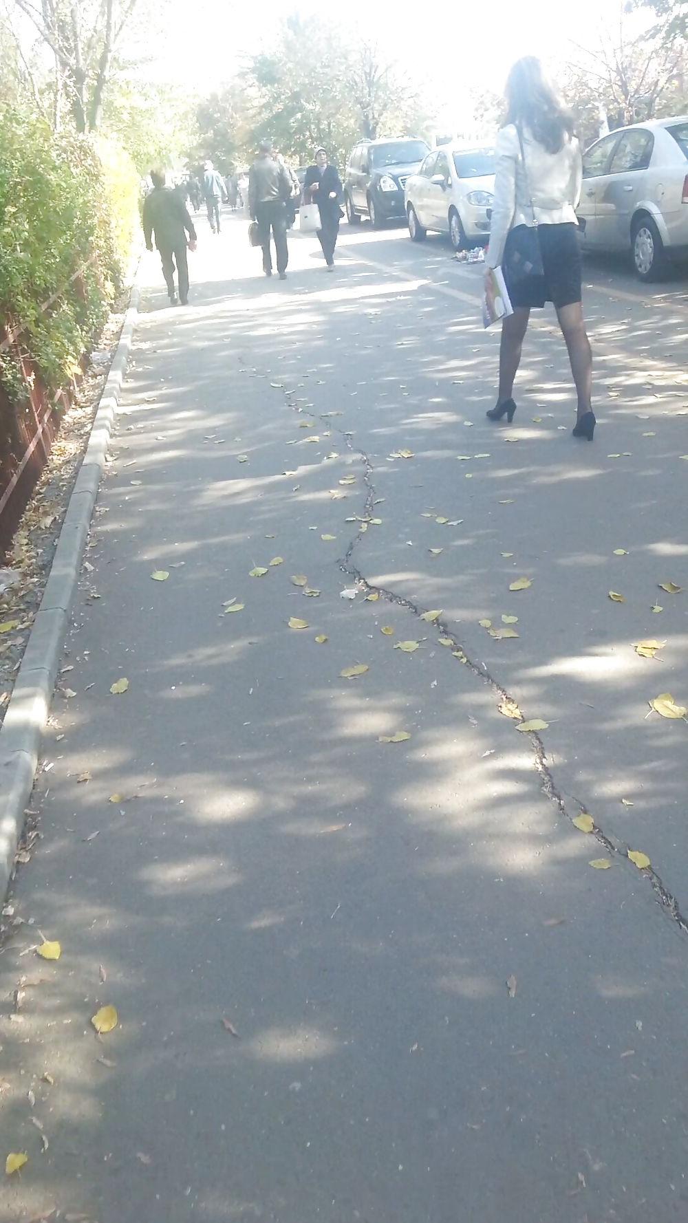 5P Business girl skirt ass sexy romanian