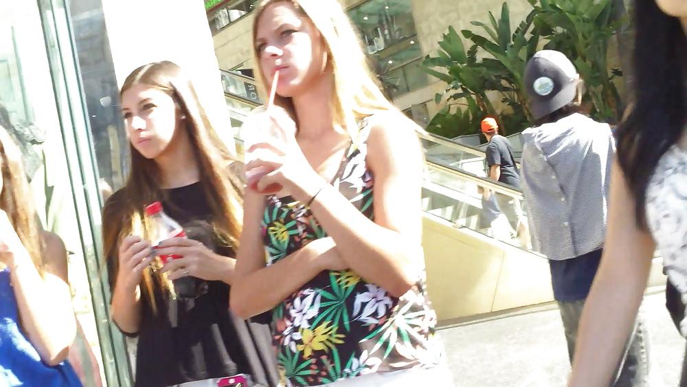 25P Three sexy hot teens butt & ass in tight shorts