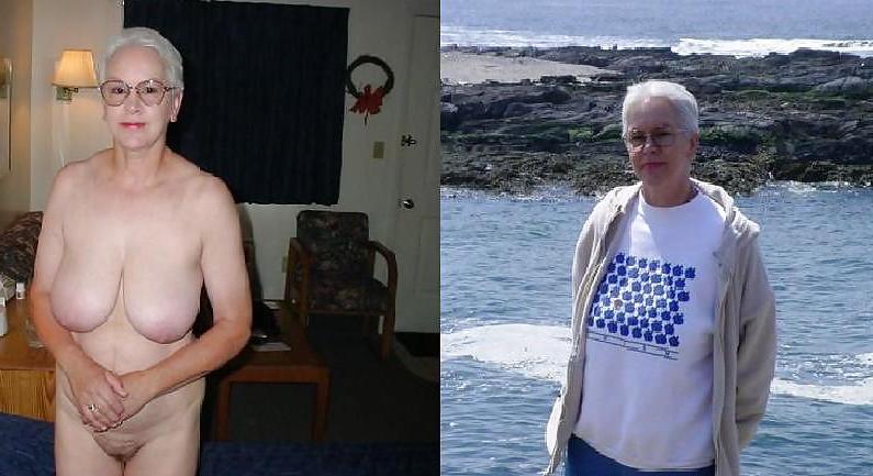 25P Dressed Undressed! Granny mature!