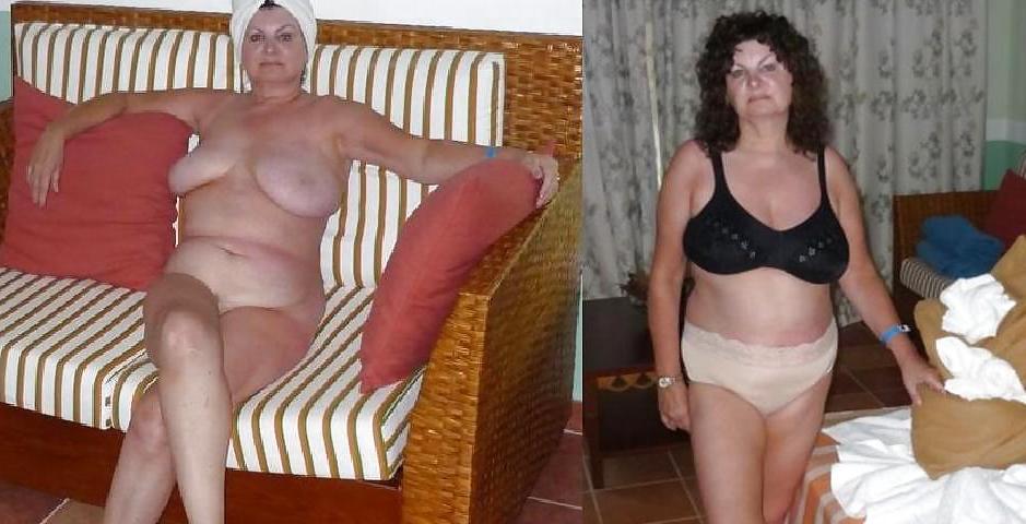 25P Dressed Undressed! Granny mature!