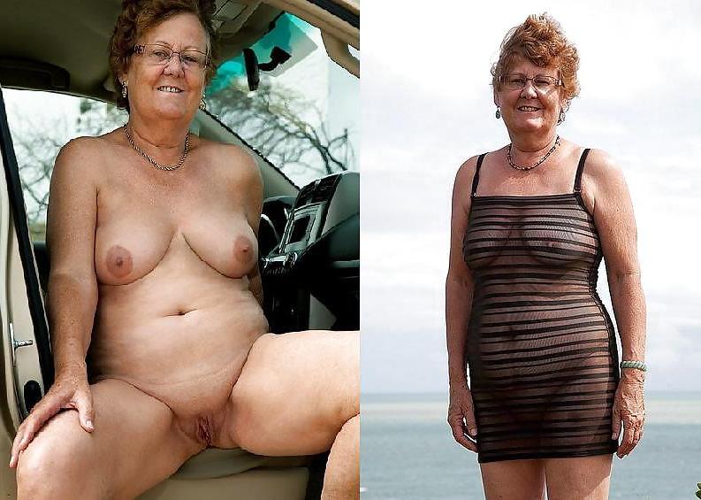 25P Dressed Undressed! Granny mature!