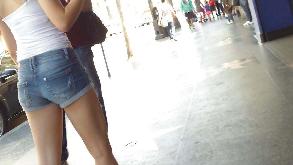 12P Italian teen ass &  butt in shorts