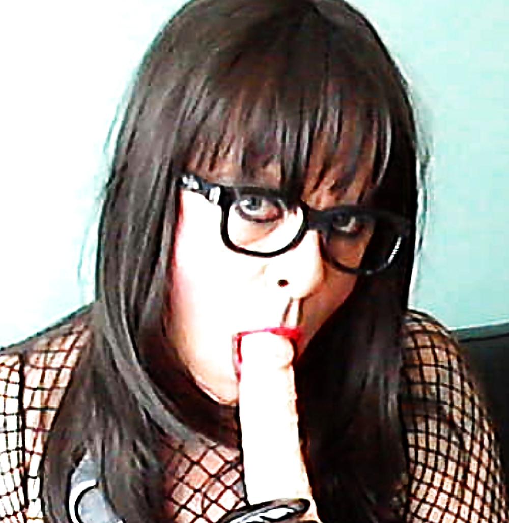 4P Tranny Kelcey black long hair