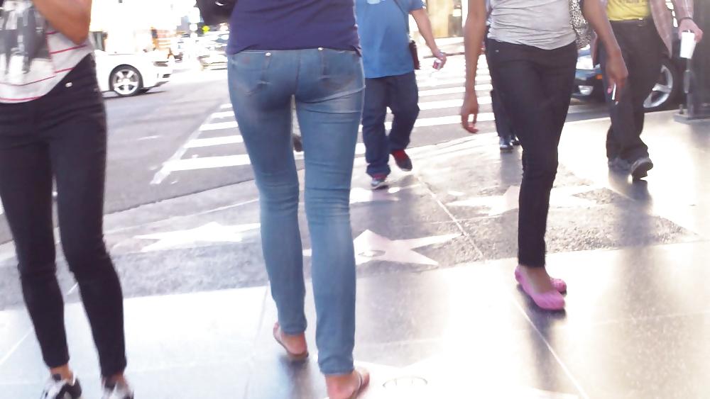 25P Long tall teen sexy ass & butt in jeans