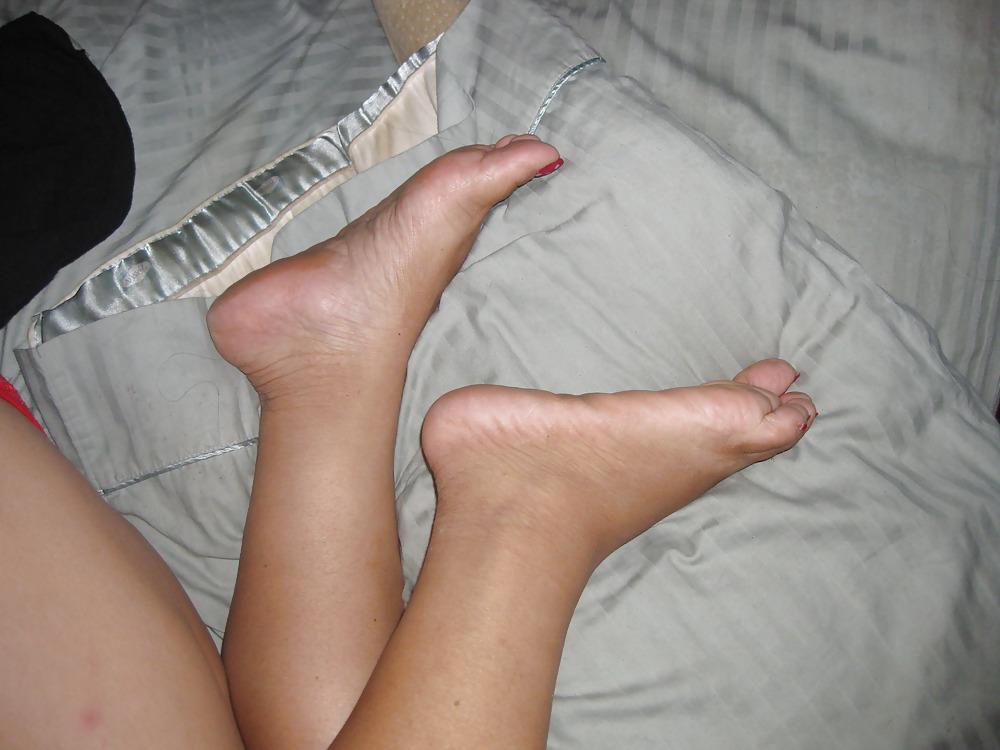 15P My Asian Wife's Legs n Feet,