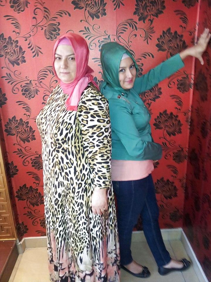 13P Turbanli hijab arab turkish asian anne kiz