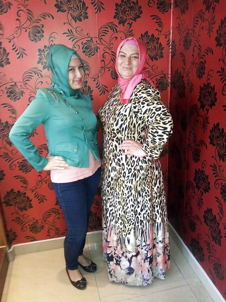 13P Turbanli hijab arab turkish asian anne kiz