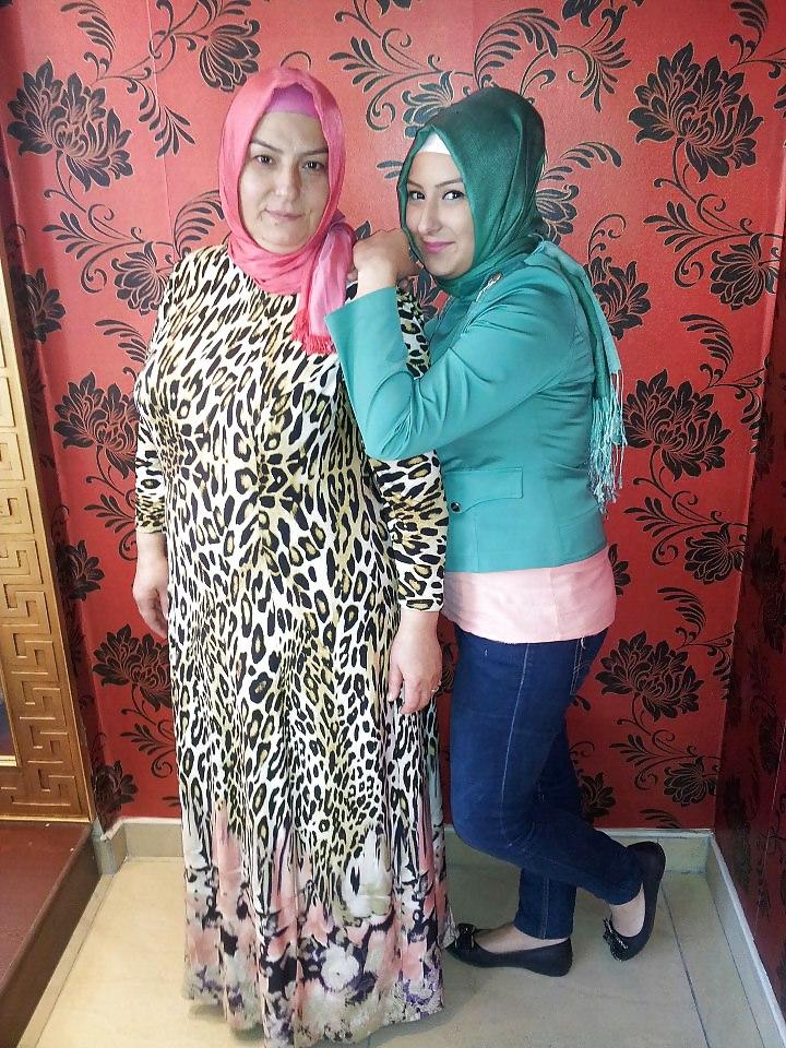 13P Turbanli hijab arab turkish asian anne kiz