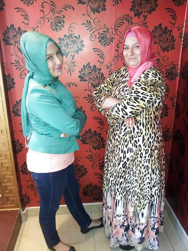 13P Turbanli hijab arab turkish asian anne kiz