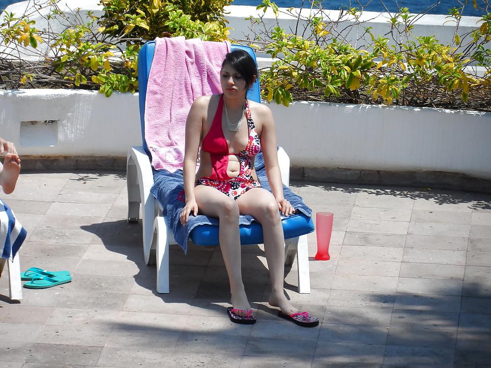 8P Spying on latin teens in swimsuits NONPORN