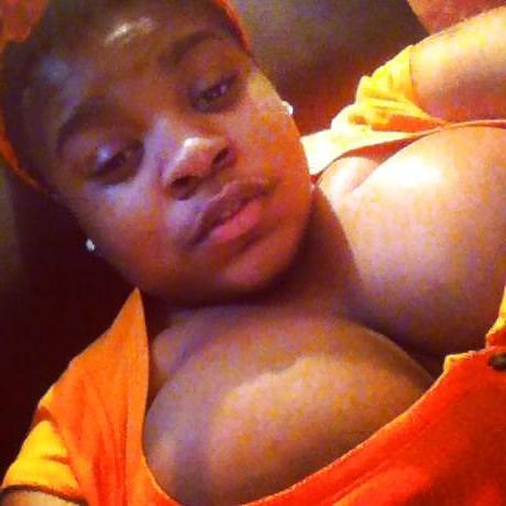 8P Pretty young black teen with huge boobs