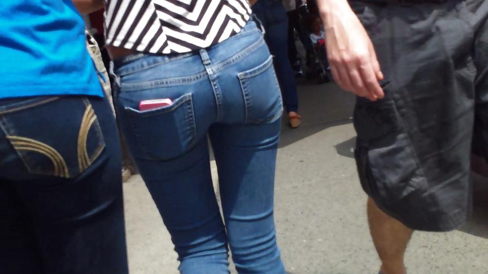 14P Nice tight skinny butt & ass in jeans