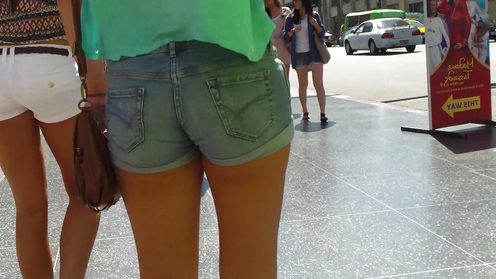 25P Tight sexy teen ass & butt in shorts 