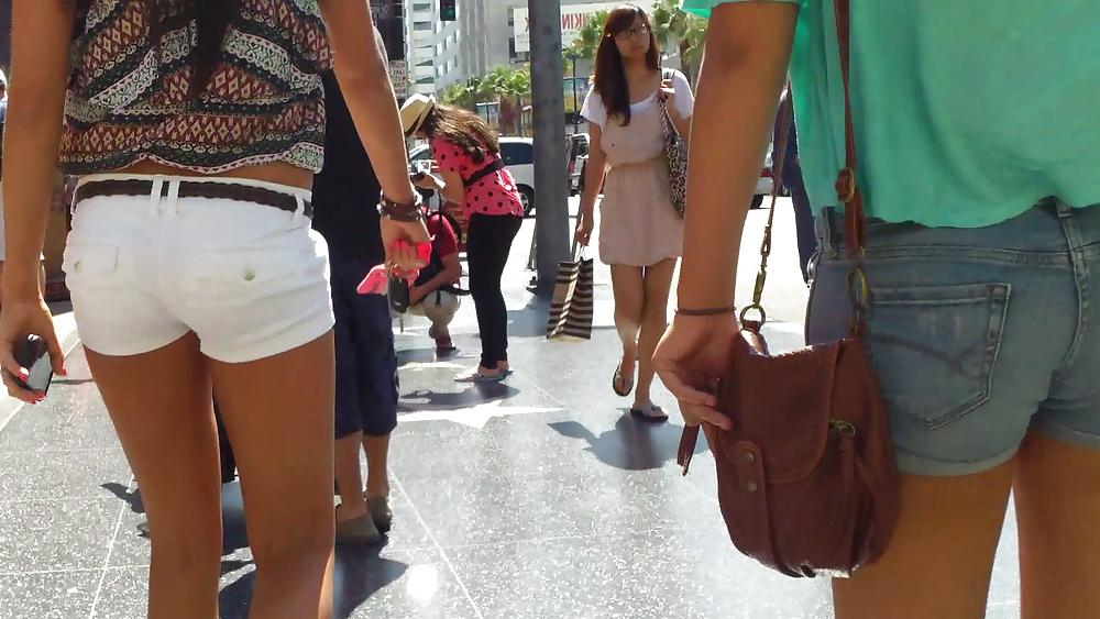 25P Tight sexy teen ass & butt in shorts 