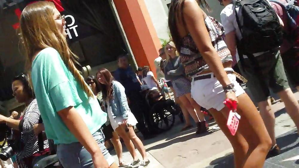 25P Tight sexy teen ass & butt in shorts 