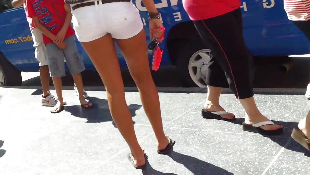 25P Tight sexy teen ass & butt in shorts 