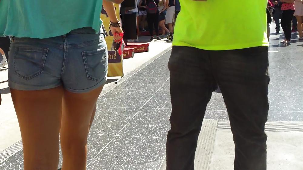 25P Tight sexy teen ass & butt in shorts 