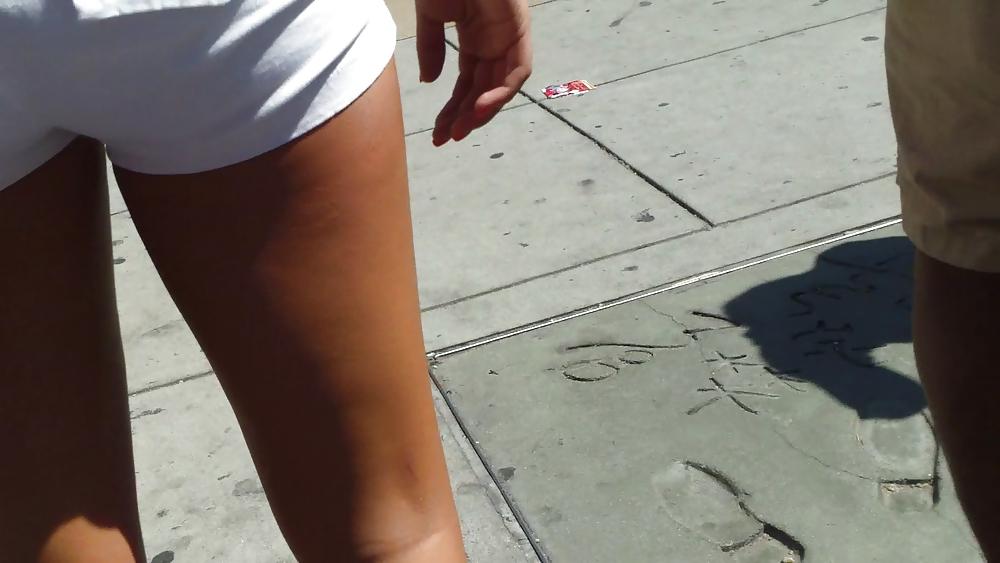 25P Tight sexy teen ass & butt in shorts 