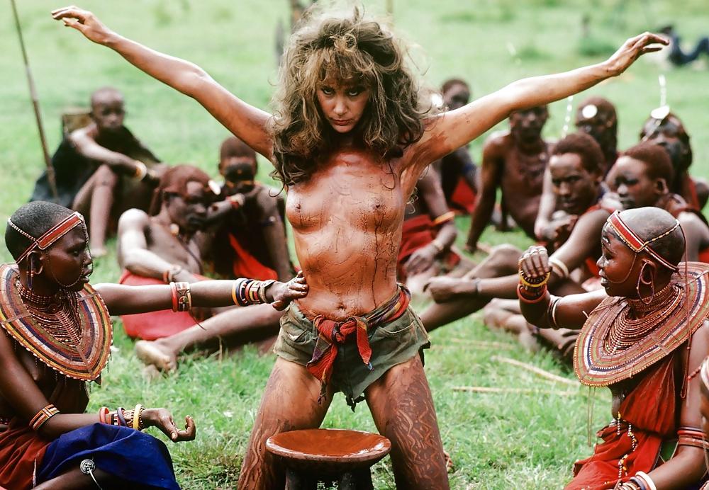 22P White wife seduced by black tribe
