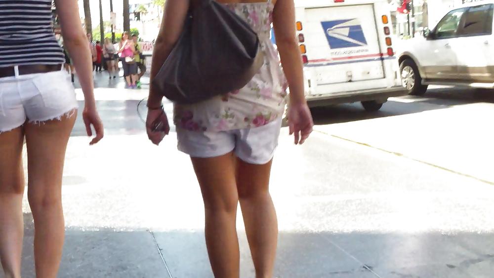 25P Sexy summer teen ass & butt in shorts