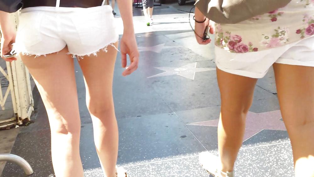 25P Sexy summer teen ass & butt in shorts