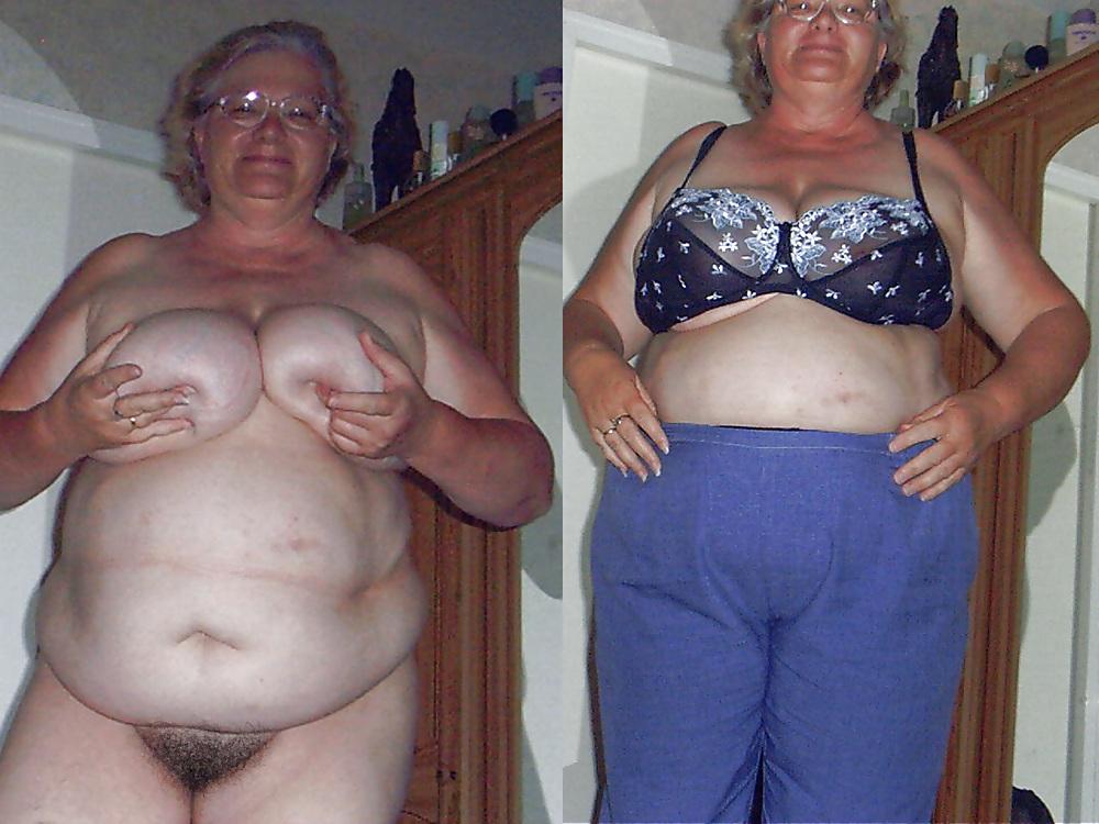 25P Dressed Undressed! Granny mature!