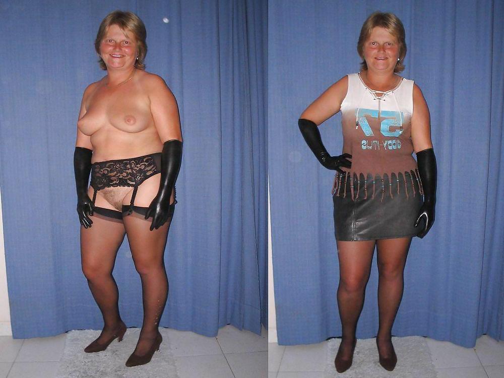 25P Dressed Undressed! Granny mature!