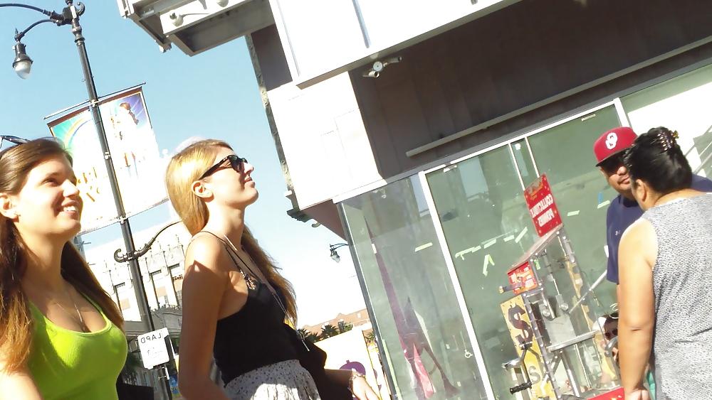 25P French teen flashing her butt & ass in sexy short skirt