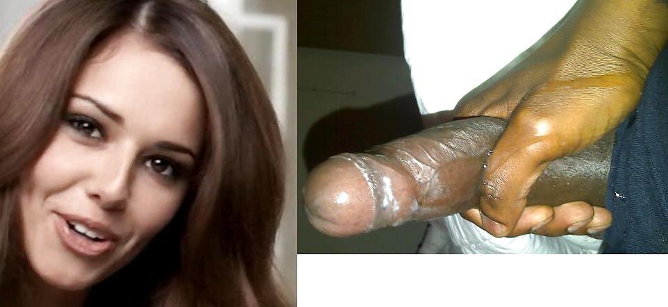 22P Cheryl Cole Black Cock 1