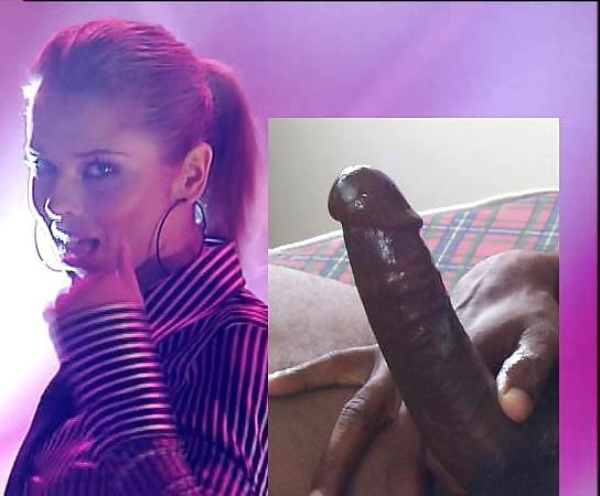 22P Cheryl Cole Black Cock 1