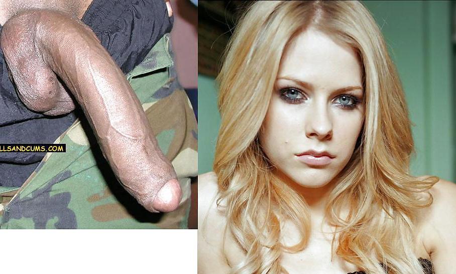 20P Avril Lavigne Black Cock
