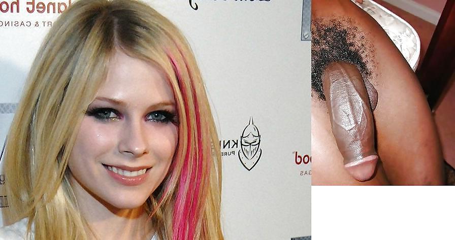 20P Avril Lavigne Black Cock