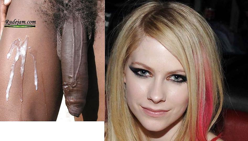 20P Avril Lavigne Black Cock