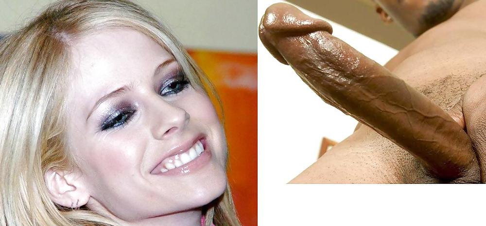 20P Avril Lavigne Black Cock