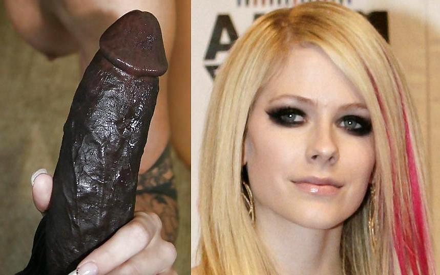 20P Avril Lavigne Black Cock