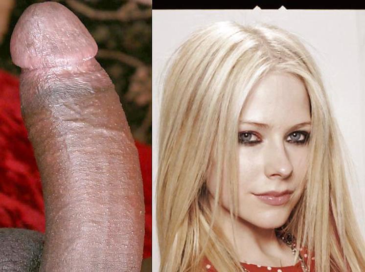 20P Avril Lavigne Black Cock