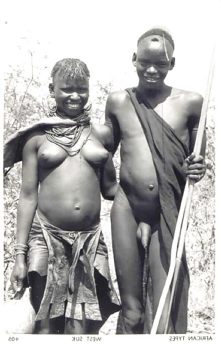 25P Naive native nudity captured in colonial times