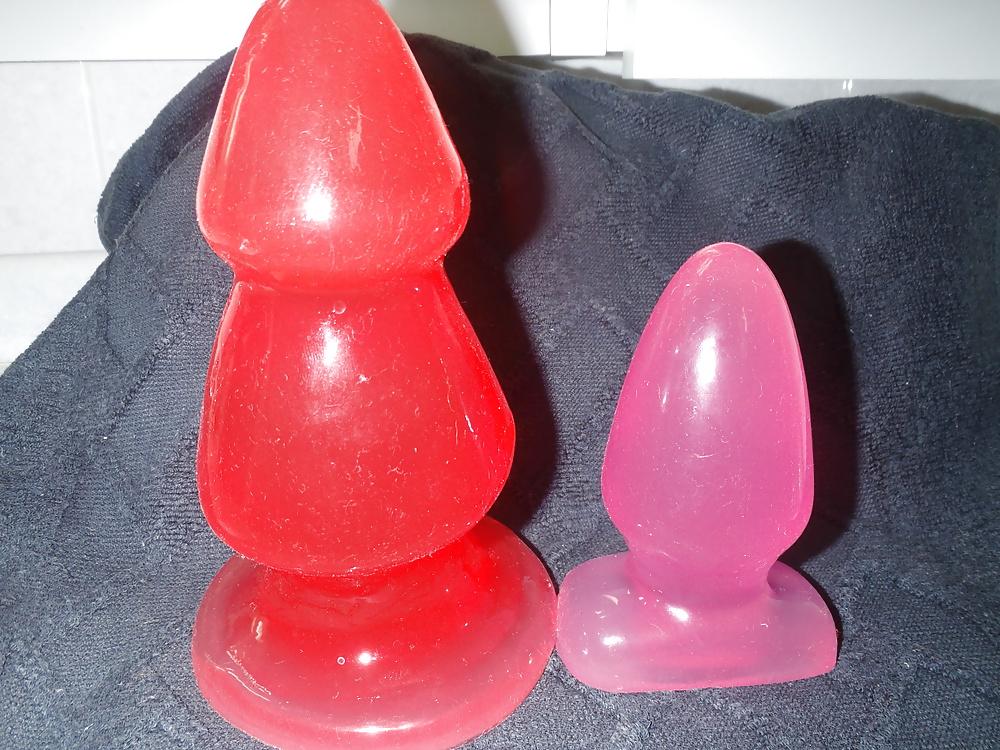 12P New butt plugs little pink huge red