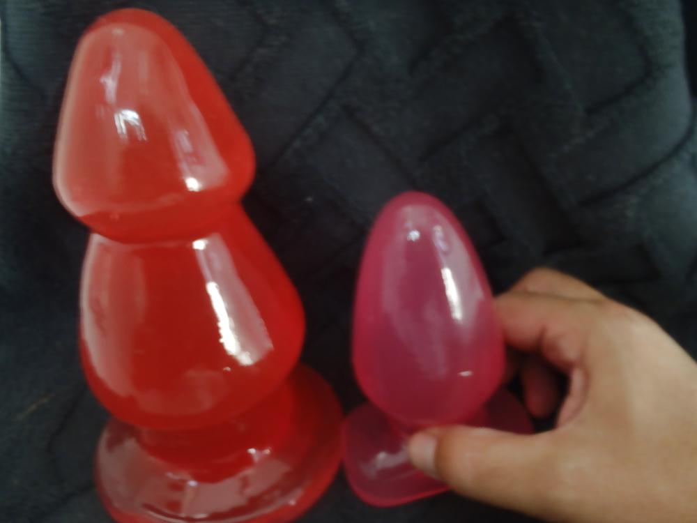 12P New butt plugs little pink huge red