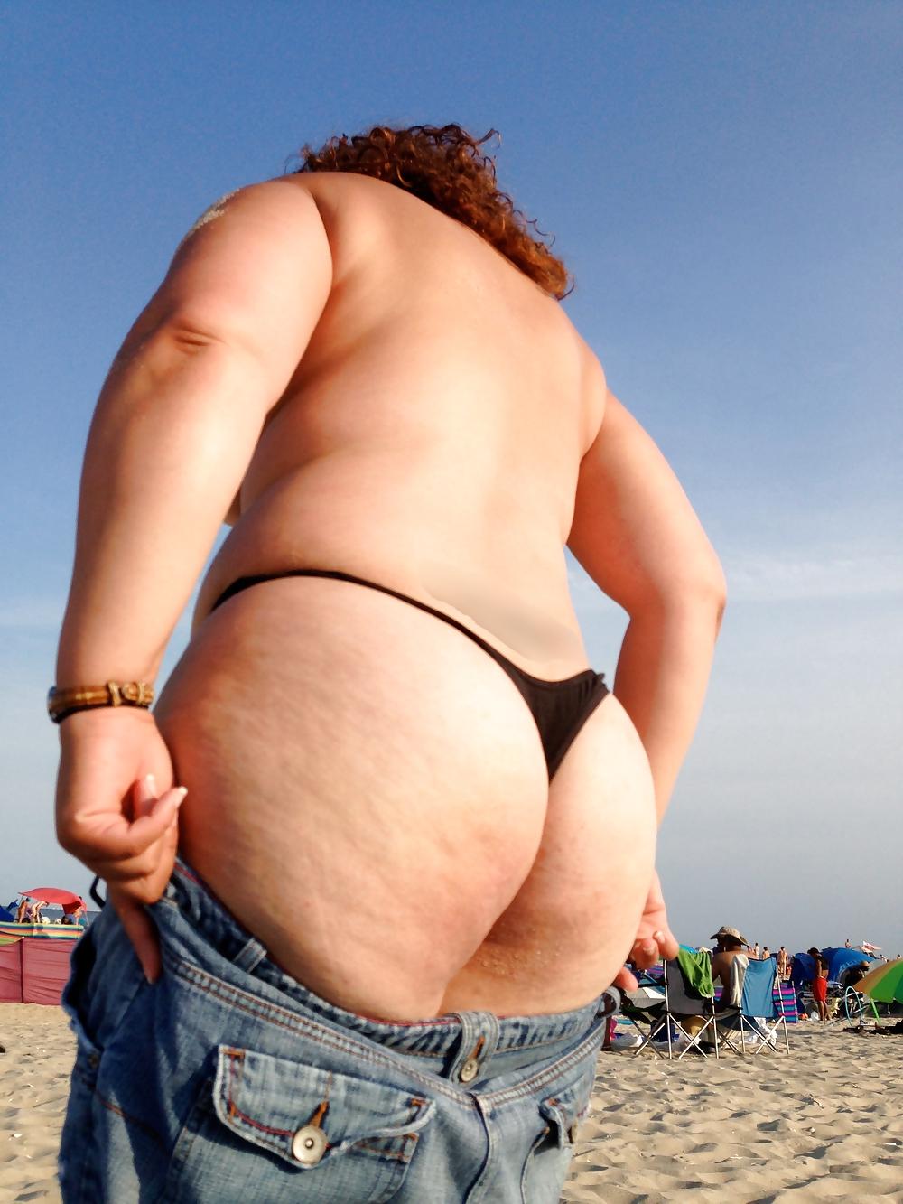 25P Hairy thick wife at nude beach