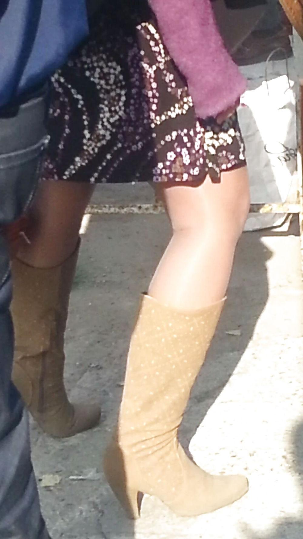 6P Hot hot feet skirt romanian