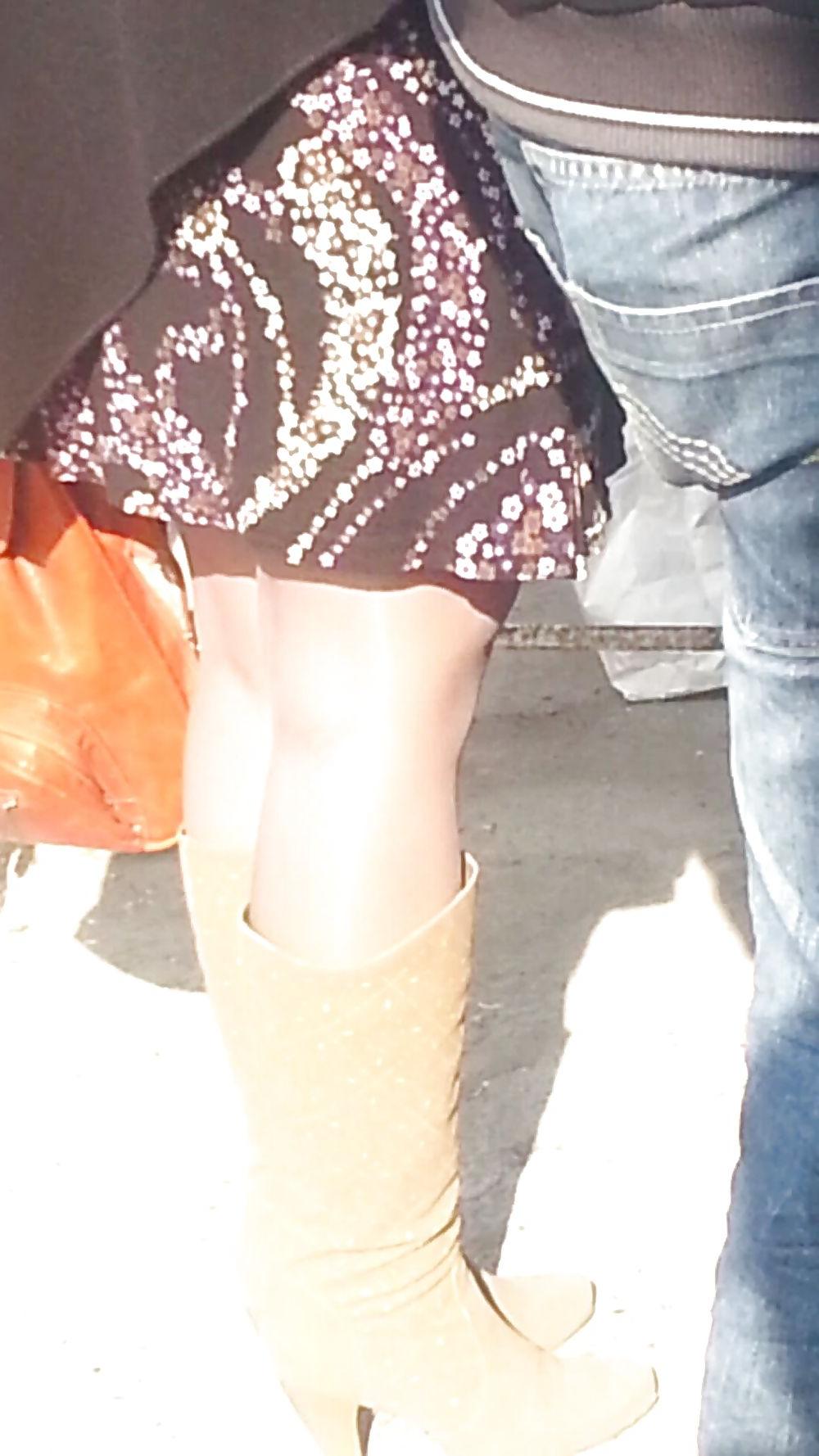 6P Hot hot feet skirt romanian