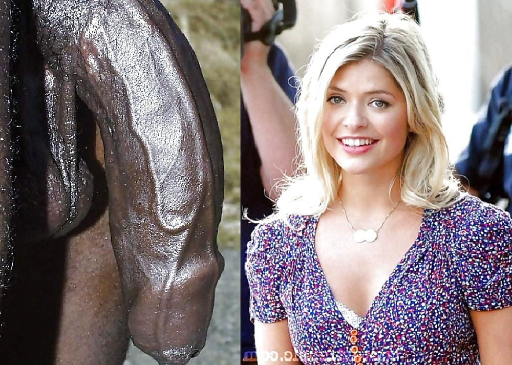 25P Holly willoughby, black cock 