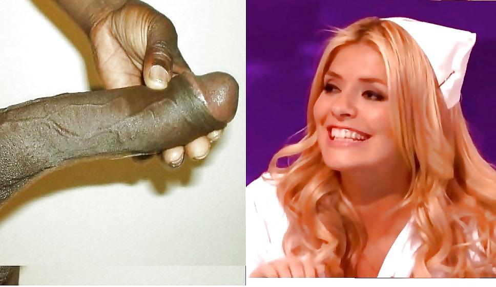 25P Holly willoughby, black cock 
