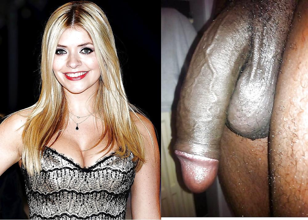 25P Holly willoughby, black cock 