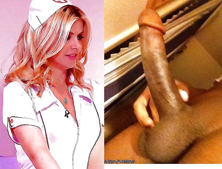 25P Holly willoughby, black cock 