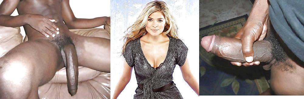 25P Holly willoughby, black cock 